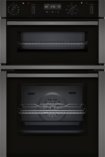 Picture of Neff U2ACM7HG0B Built-in Double Oven in Graphite